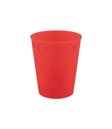 Party Bright Roter Mikro Premium Kunststoffbecher 250 ml