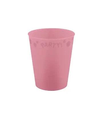 Party Pastel Pink Rose micro Premium Kunststoffbecher 250 ml