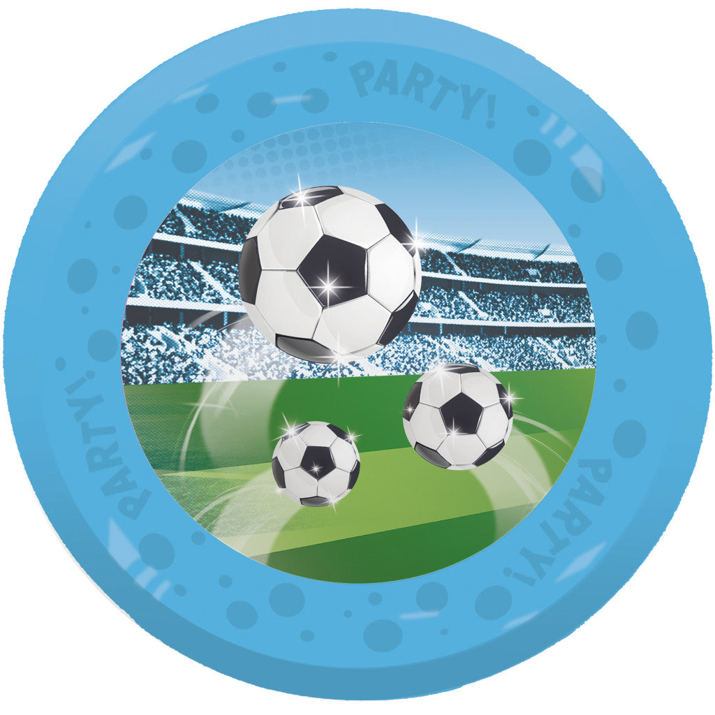 Fußball Soccer Fans Mikro-Premium-Kunststoff-Teller 4-teiliges Set 21 cm
