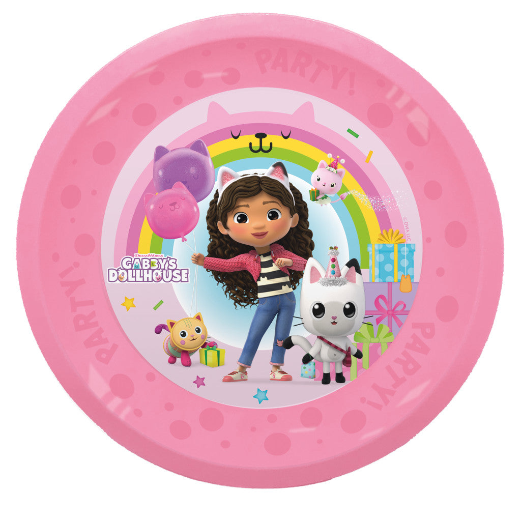 Gabby's Dollhouse Friends Micro Premium Kunststoffteller 4-teiliges Set 21 cm