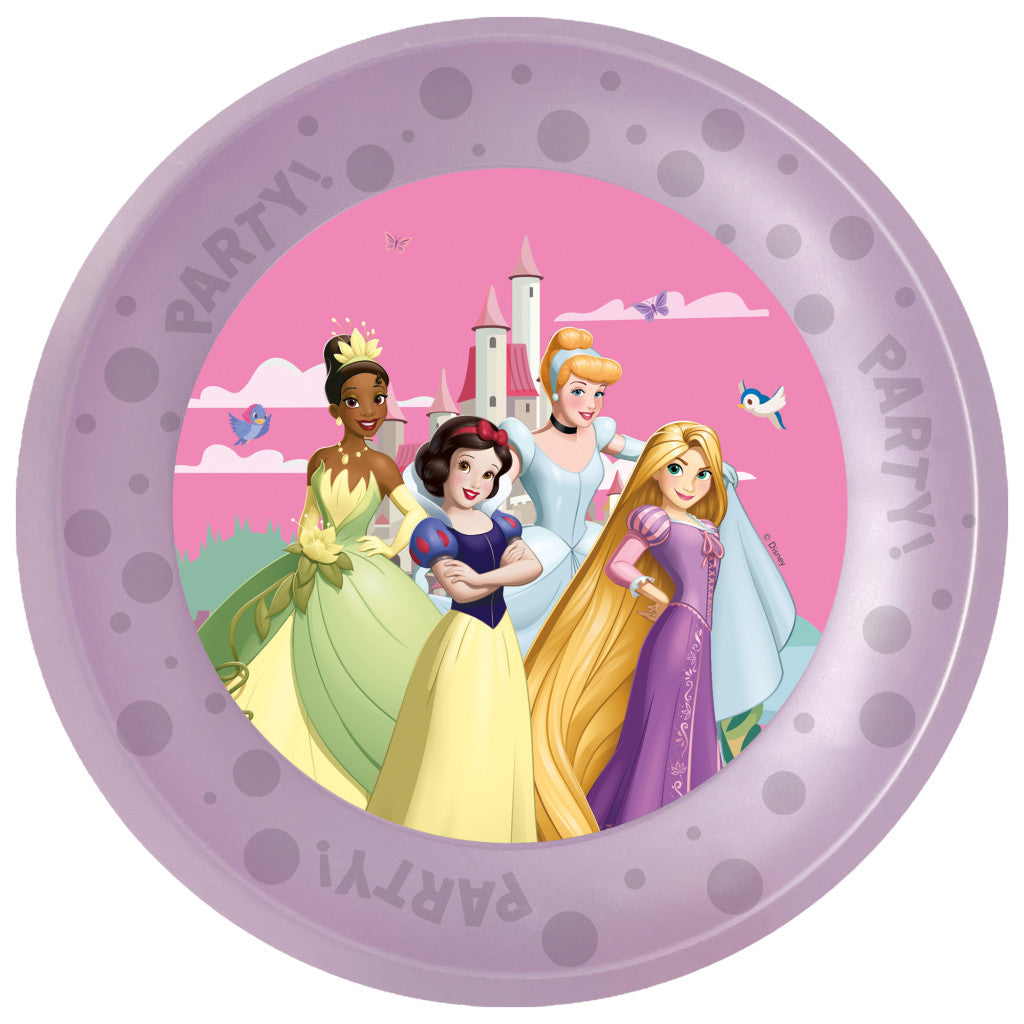 Disney Prinzessin Create Your World Mikro-Premium-Kunststoff-Teller-Set mit 4 Stück 21 cm