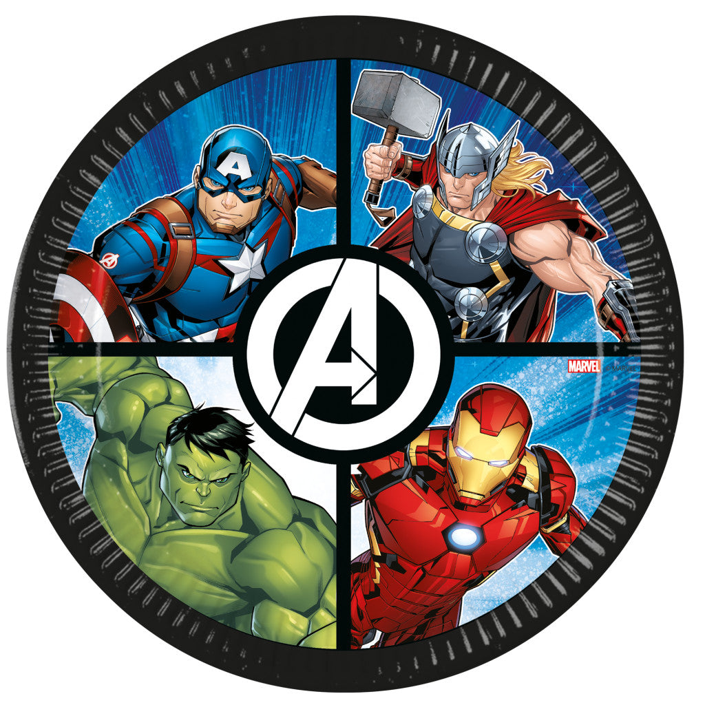 Avengers Evergreen Papierteller 8 Stück 23 cm FSC