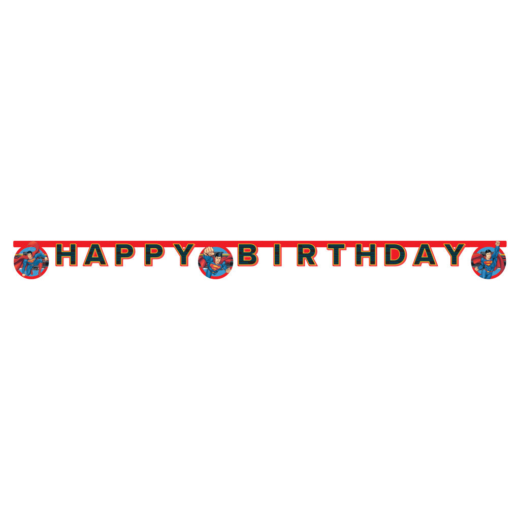 Superman Krypton Happy Birthday Schild 200 cm FSC