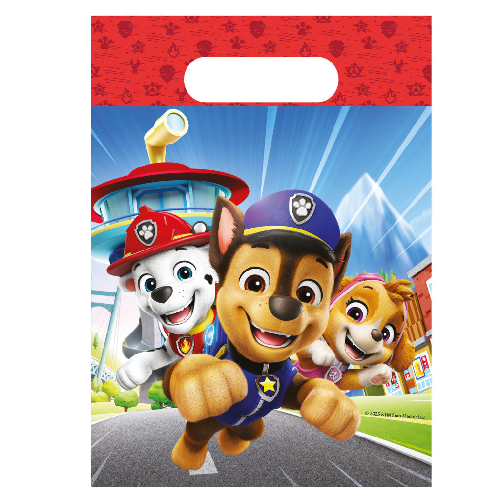 Paw Patrol Rescue Heroes Plastikgeschenktasche, 6 Stück