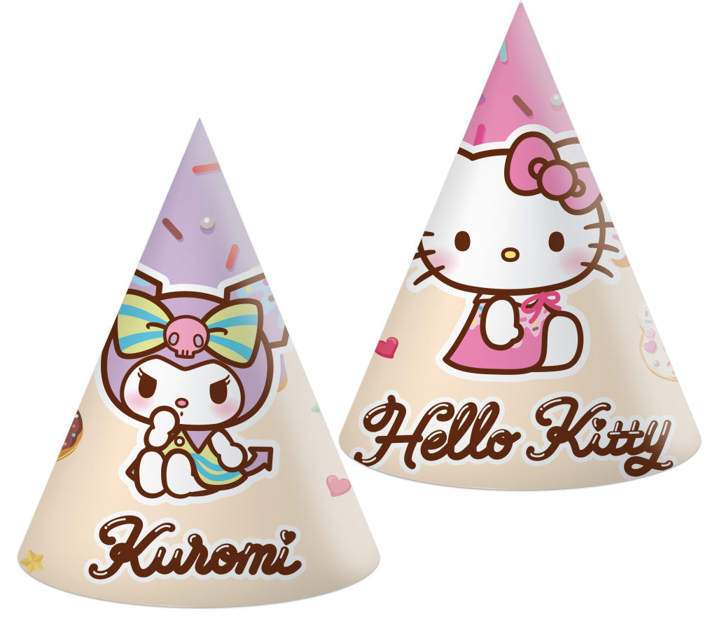 Hello Kitty Kuromi Partyhut, Kegel 6 Stück
