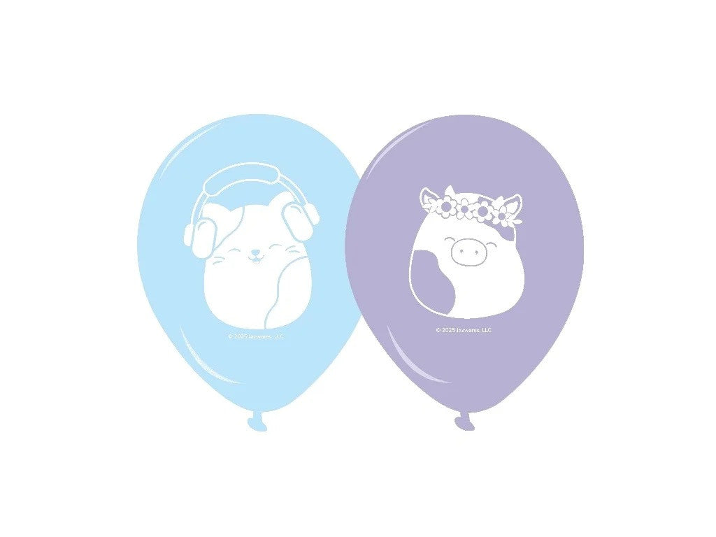 Squishmallows Jazwares Schlümpfe Luftballons, 8 Stück Set