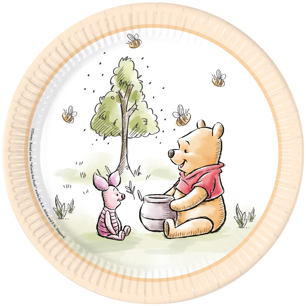 Disney Winnie Puuh Loves Nature Papierteller 8 Stück 23 cm FSC