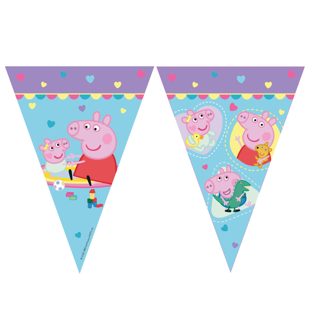 Peppa Wutz With Love Wimpelkette 2,3 m FSC