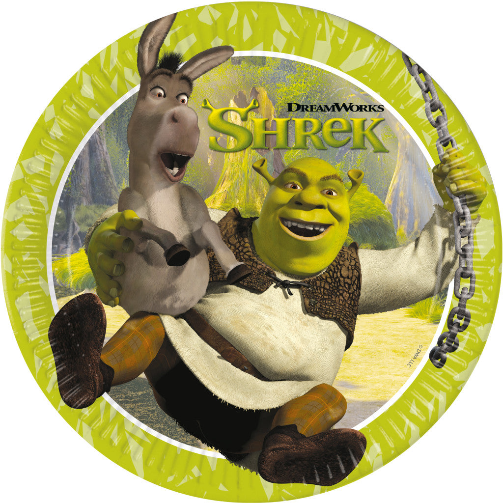 Shrek Adventure Pappteller 8er Pack 23 cm FSC