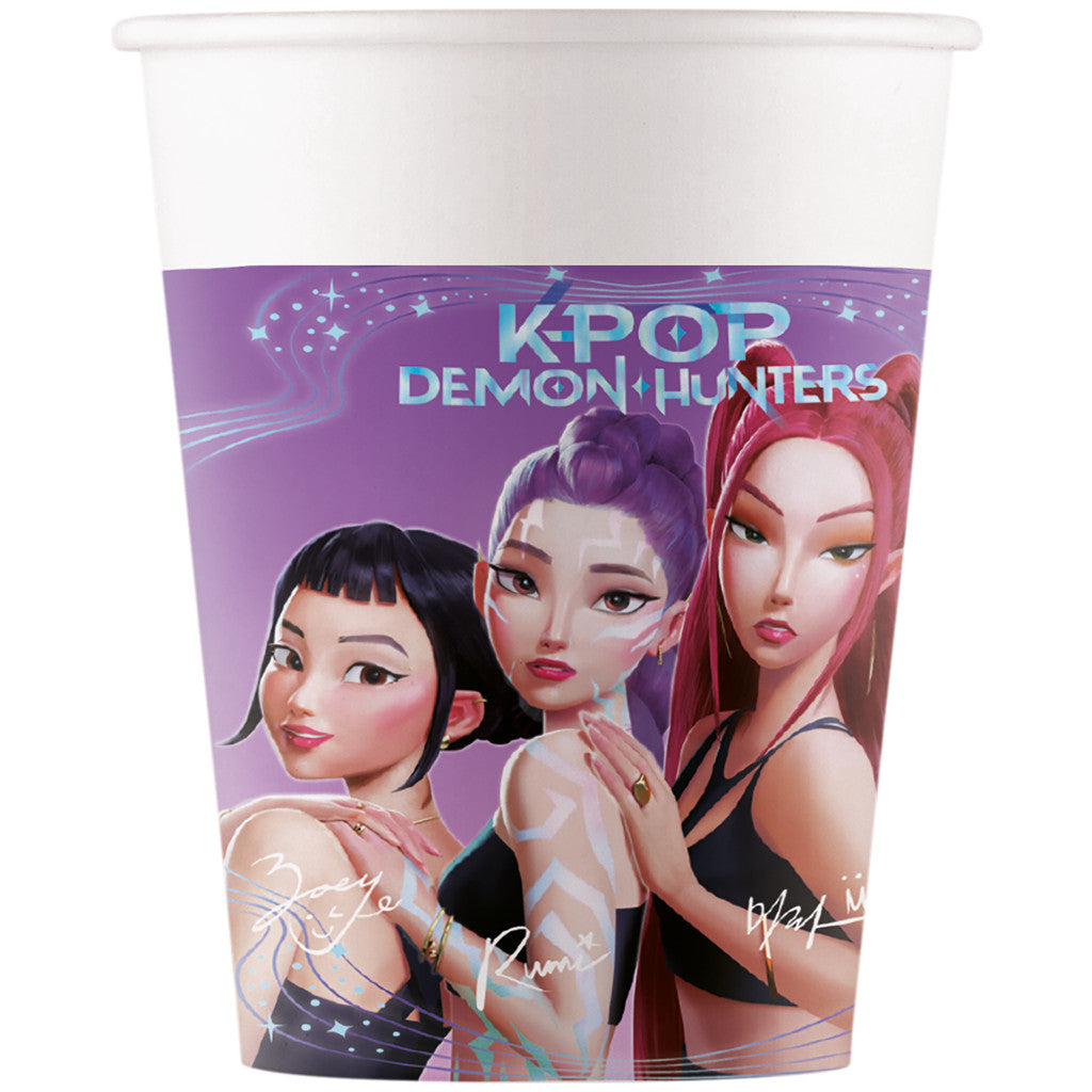 K-pop Demon Hunters Honmoon Papierbecher 8 Stück 200 ml FSC