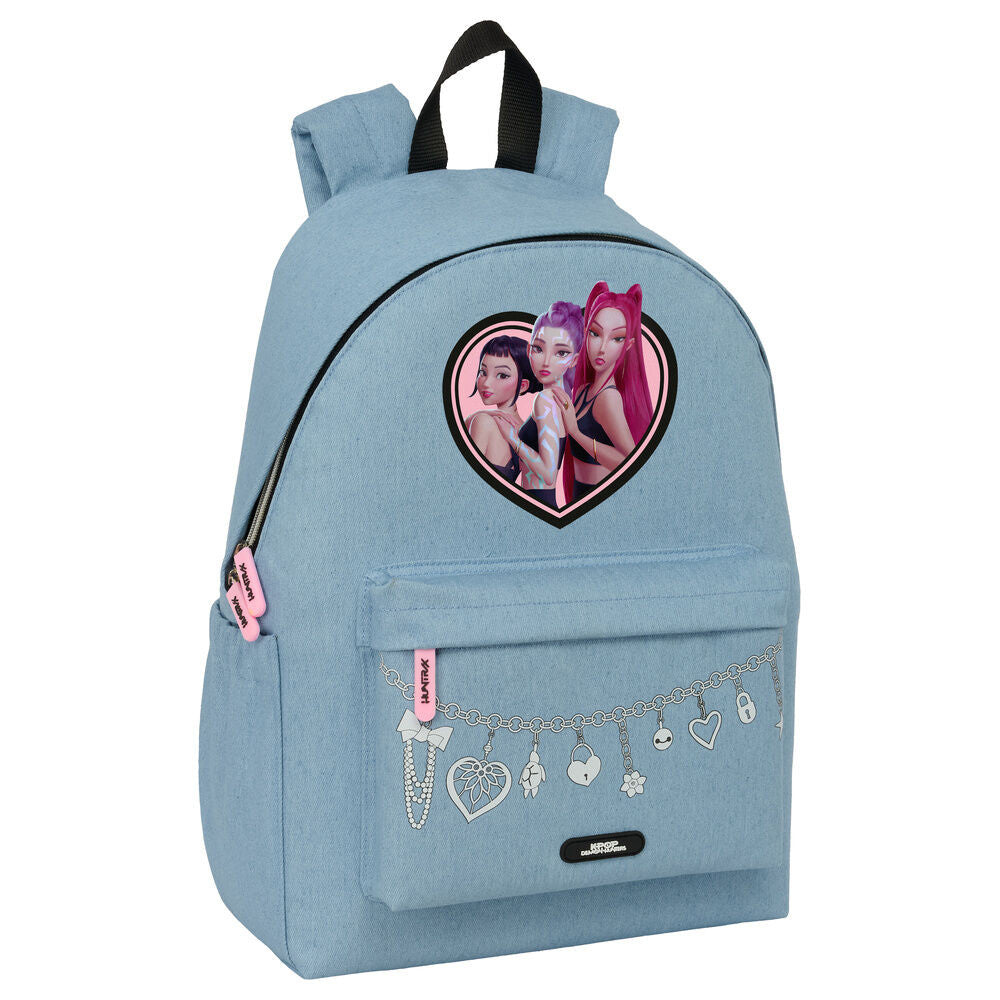 K-pop Demon Hunters Denim Dreams Schultasche, Laptop-Tasche mit Halter 43 cm