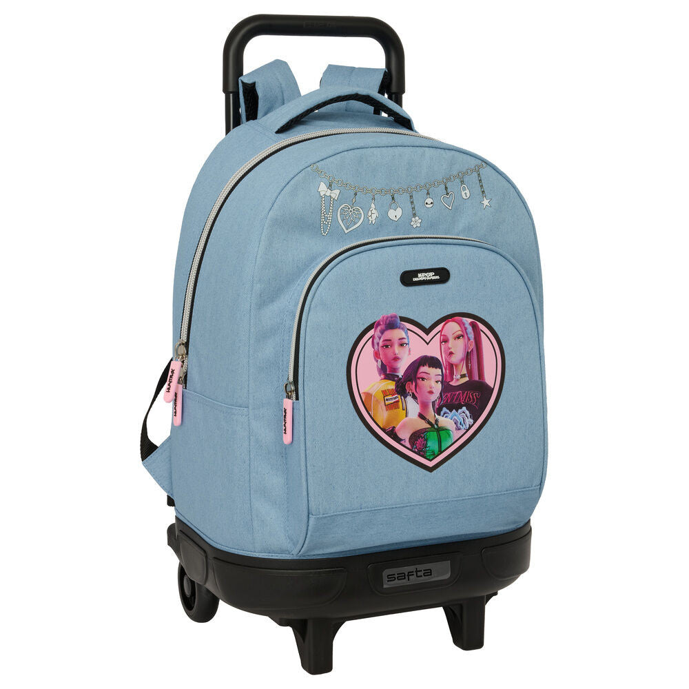 K-pop Demon Hunters Denim Dreams Premium Roll-Schultasche, Tasche 45 cm