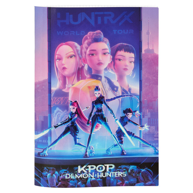 K-pop Demon Hunters Hunterx A4 kariertes Heft