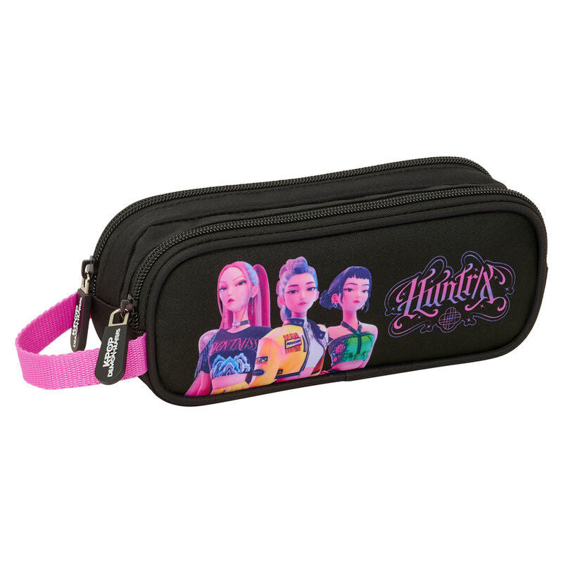 K-pop Demon Hunters Negra Federmäppchen mit 2 Fächern 21 cm