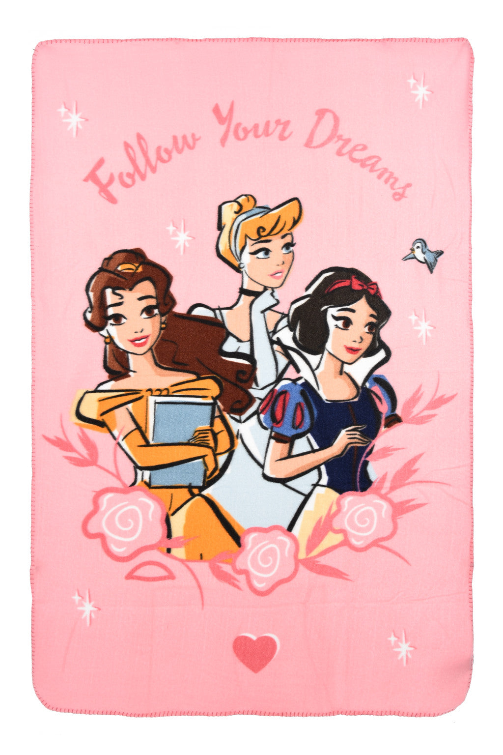 Disney Prinzessin Follow Your Dreams Fleecedecke 100x150cm
