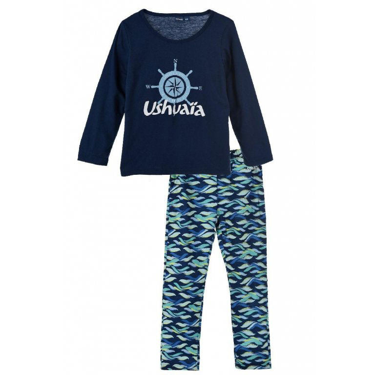 Ushuaia Compass Kompass Herren Lang-Pyjama S-XXL