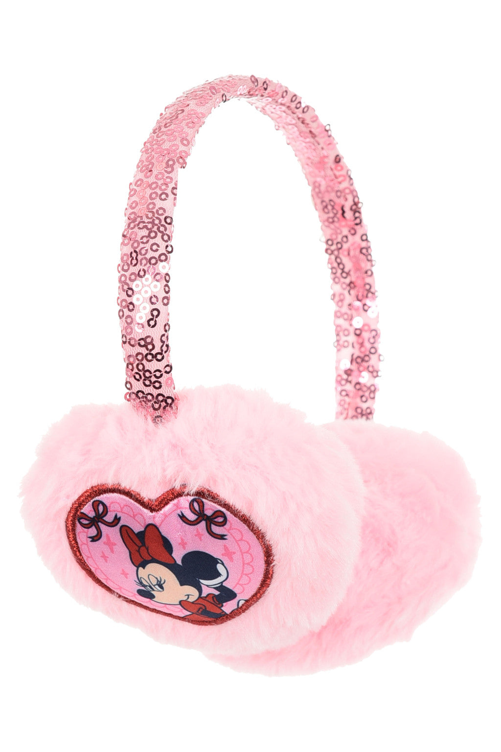 Disney Minnie Chic Pink plüsch oorwärmer mit Pailletten