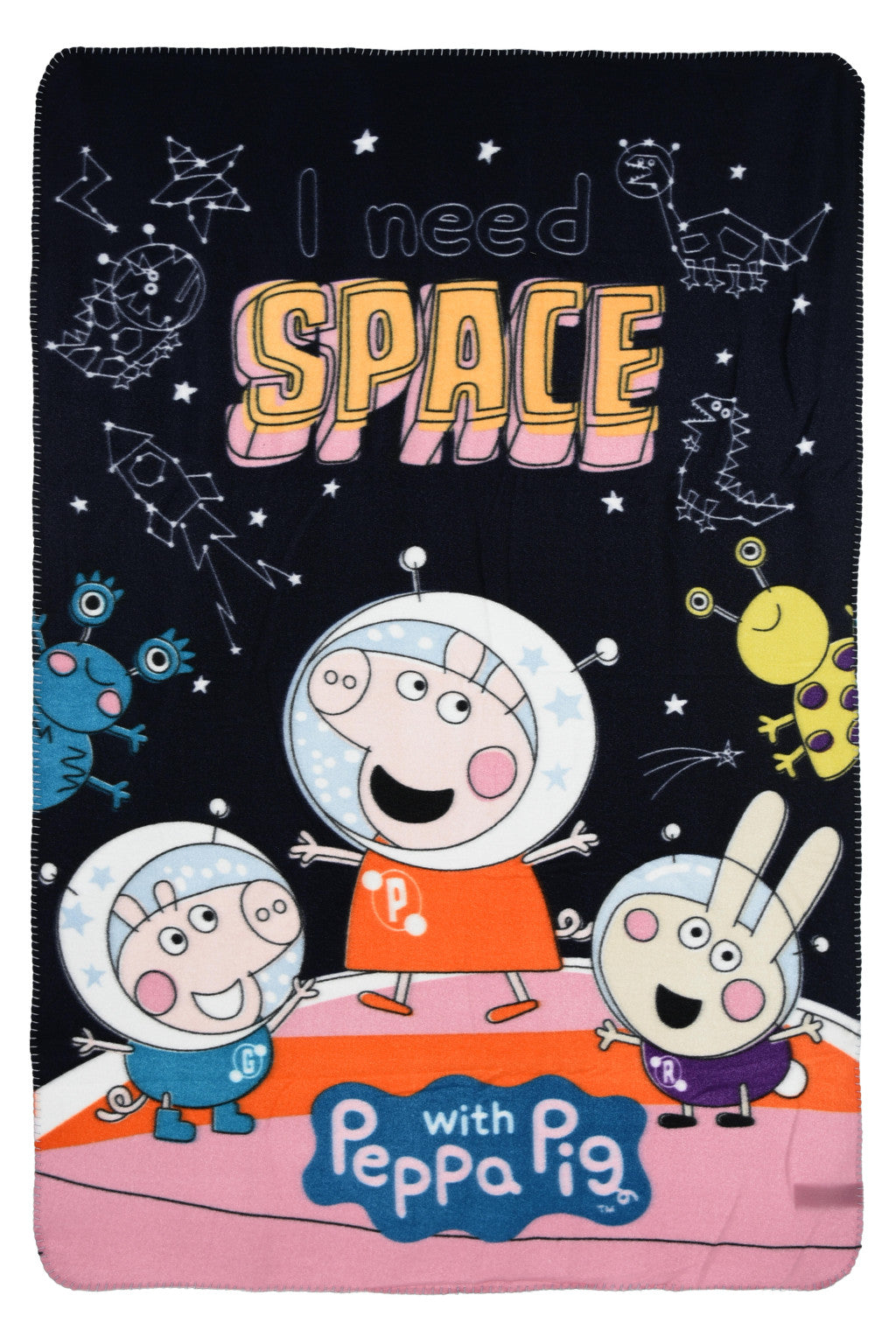 Peppa Wutz Space Polar-Fleecefdecke 100x150 cm