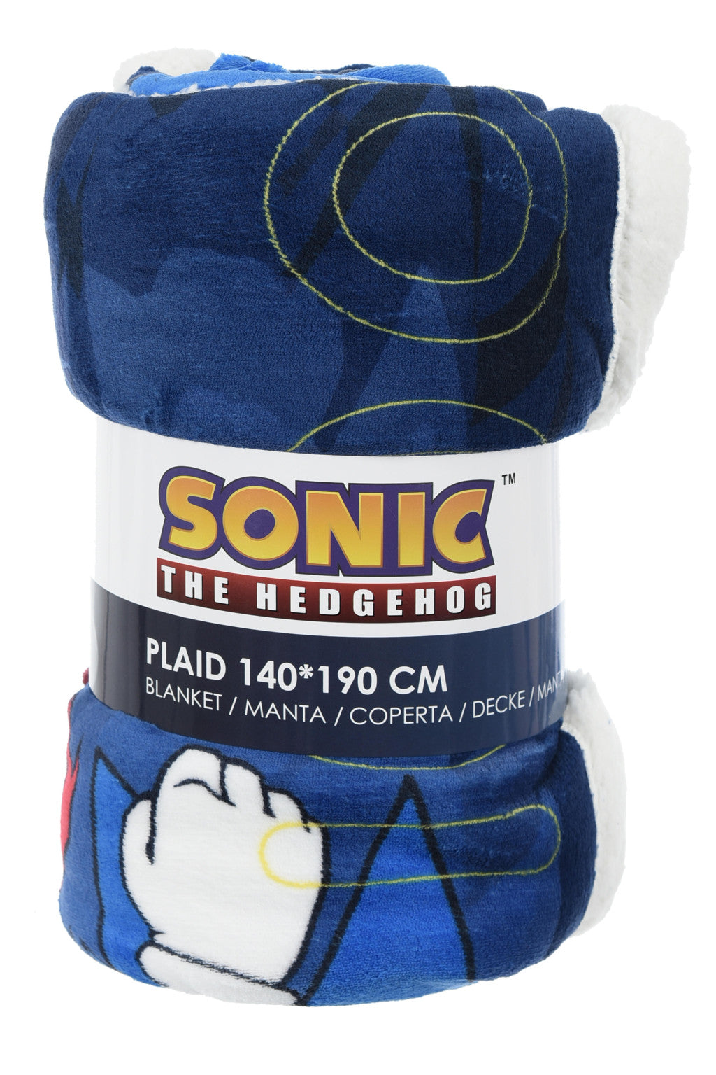 Sonic the Hedgehog Unstoppable Sherpa Decke 140x190 cm