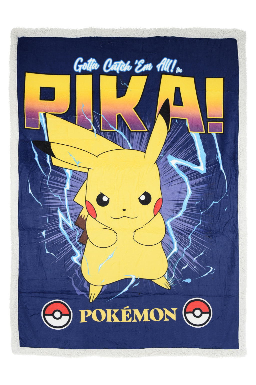 Pokémon Catch' em All Sherpa-Decke 140x190 cm