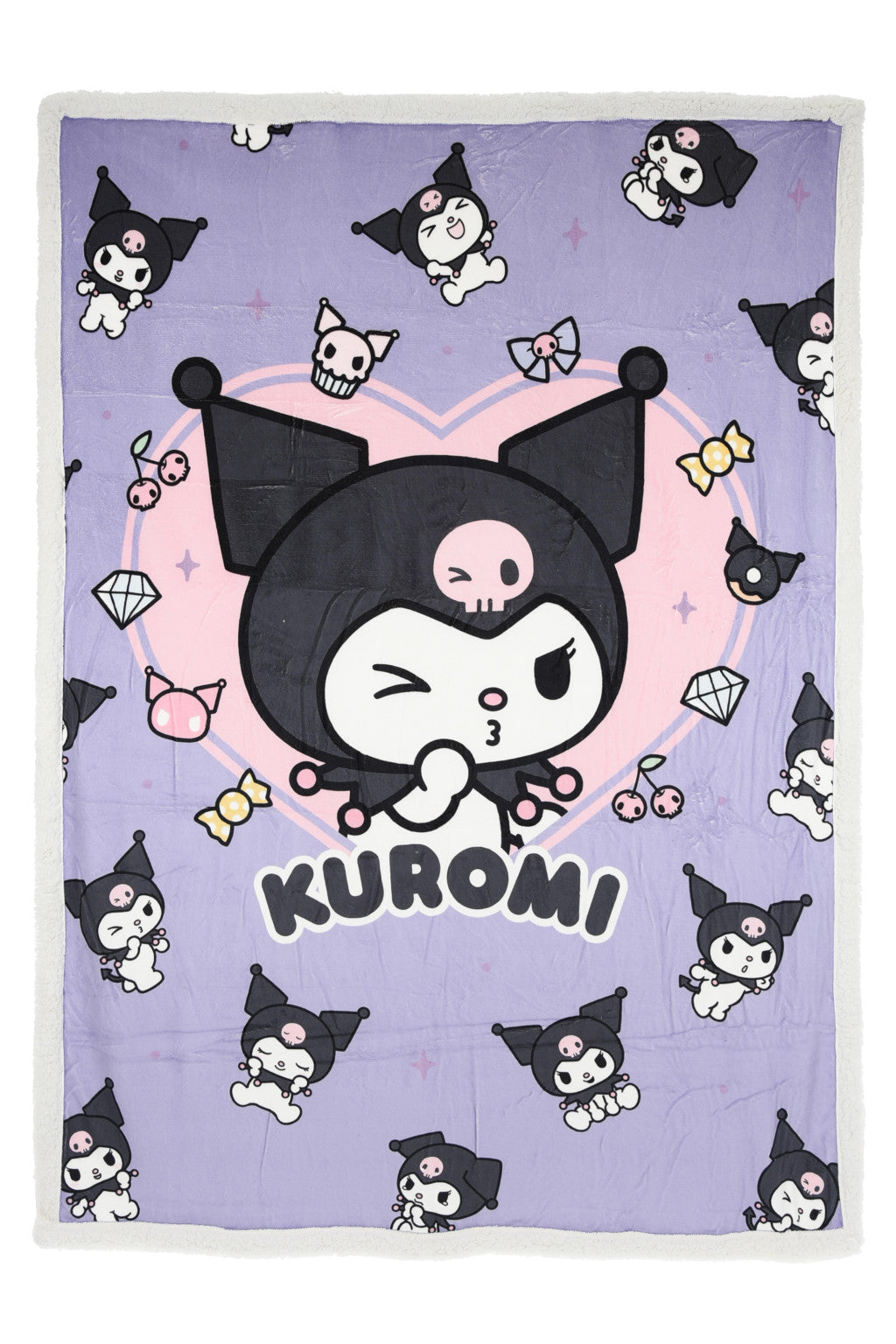 Hello Kitty Kuromi Sherpa Decke 140x190 cm
