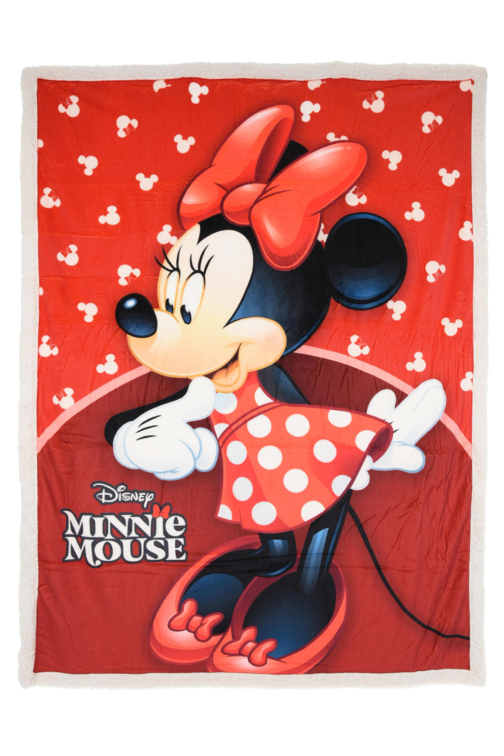 Disney Minnie Red Sherpa Decke 140x190 cm