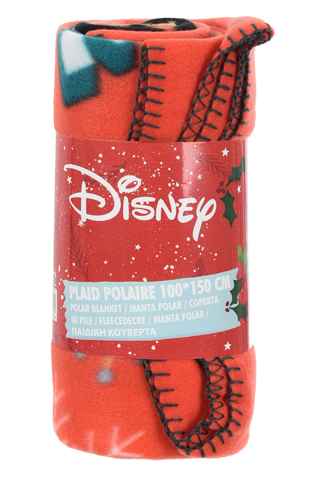 Disney Mickey Bright Weihnachts-Polar-Fleecedecke 100x150cm