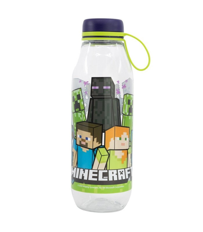 Minecraft Creeper Squad Ecozen Kunststoffflasche mit Schraubverschluss 650 ml