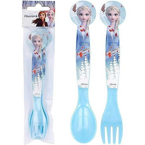 Disney Eiskönigin Blue Forest Kunststoff-Besteckset - 2-teilig
