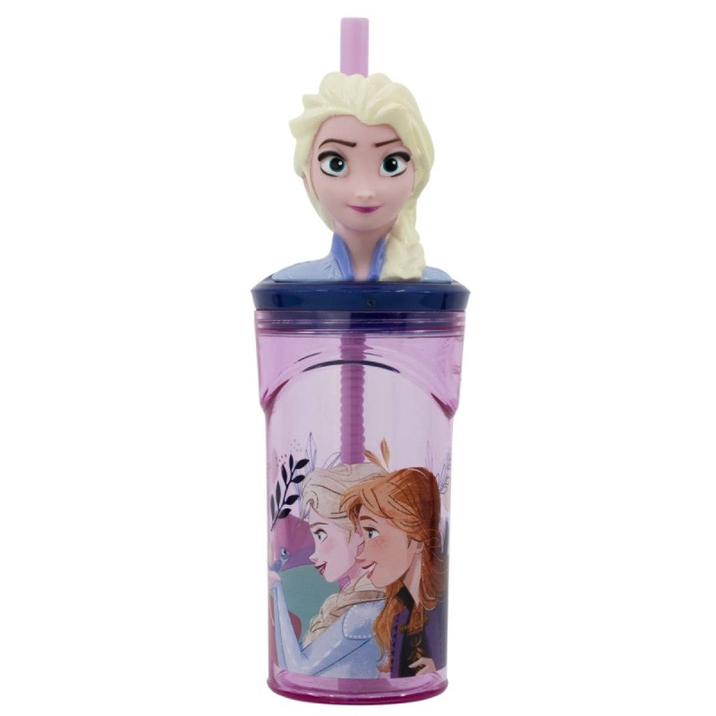 Disney Eiskönigin Journey 3D Figurine Strohhalm Cup 360 ml