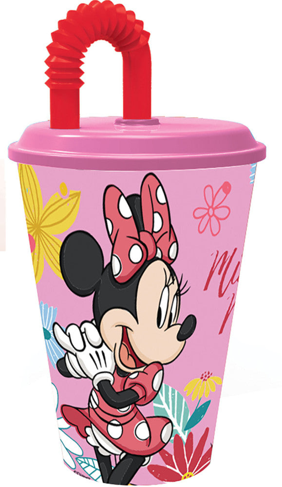 Disney Minnie  Spring Strohhalmbecher, Kunststoff 430 ml