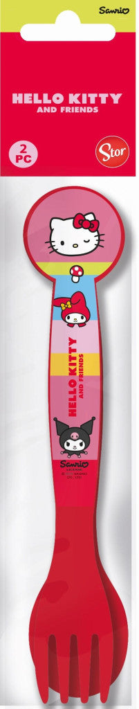 Hello Kitty and Friends Kunststoff Besteckset - 2-teilig