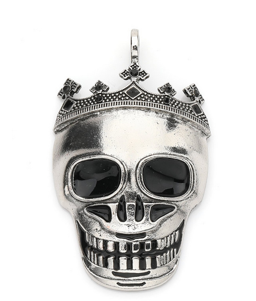 Anhänger für Halskette Vario Schmuck Skull Krone 5cm