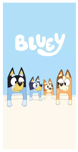 Bluey Badetuch, Strandtuch