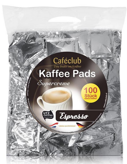 Caféclub Espresso 100x7g Pads