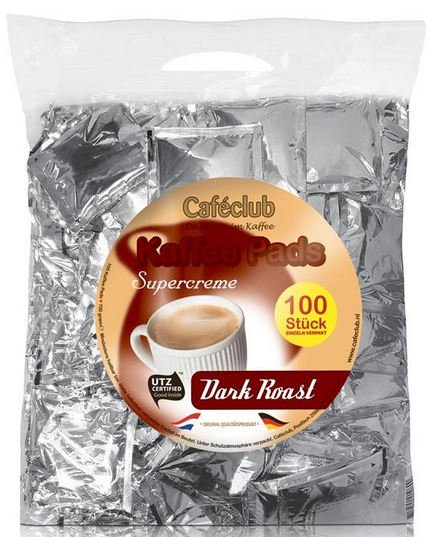 Caféclub Dark Rost 100x7g Pads