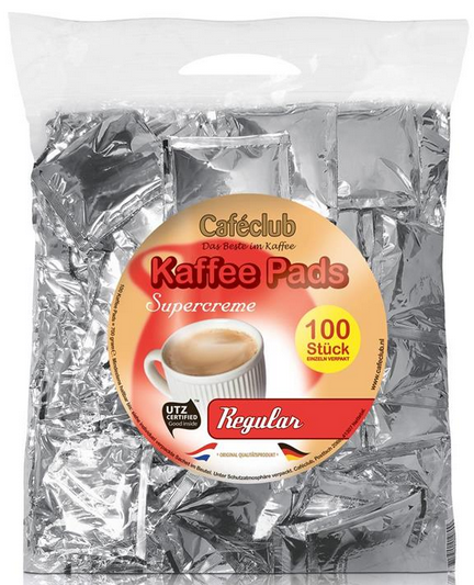 Cafeclub Kaffee Pads Regular 100x7g