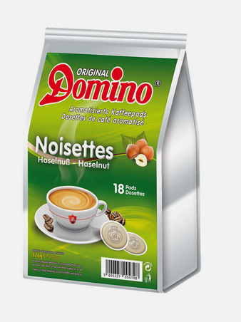 Domino Noisettes (Haselnuss) 18 pads 7g Pad