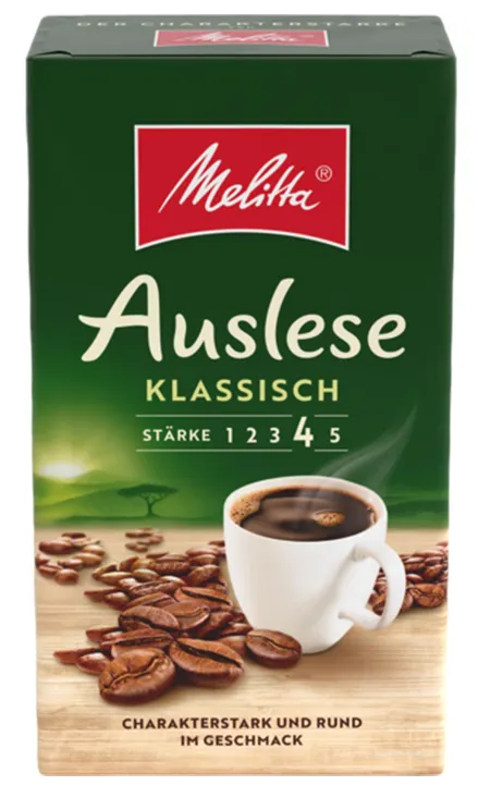 Kaffee Melitta Cafe Auslese Klassisch gemahlener Kaffee, 500g