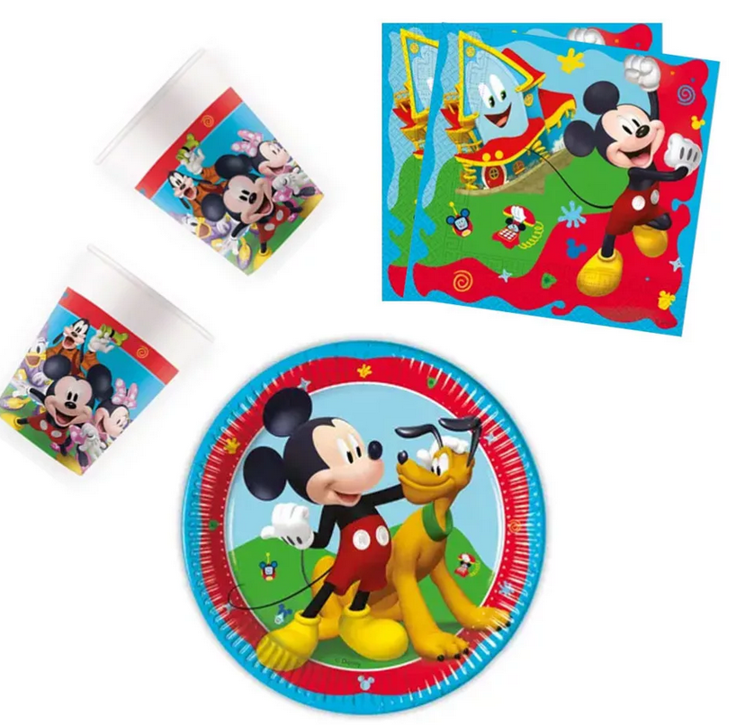 Disney Mickey Rock the House Partysatz 36 Stück mit 20 cm Teller