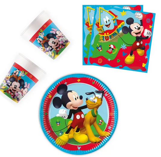 Disney Mickey Rock the House Partysatz 36 Stück mit 20 cm Teller