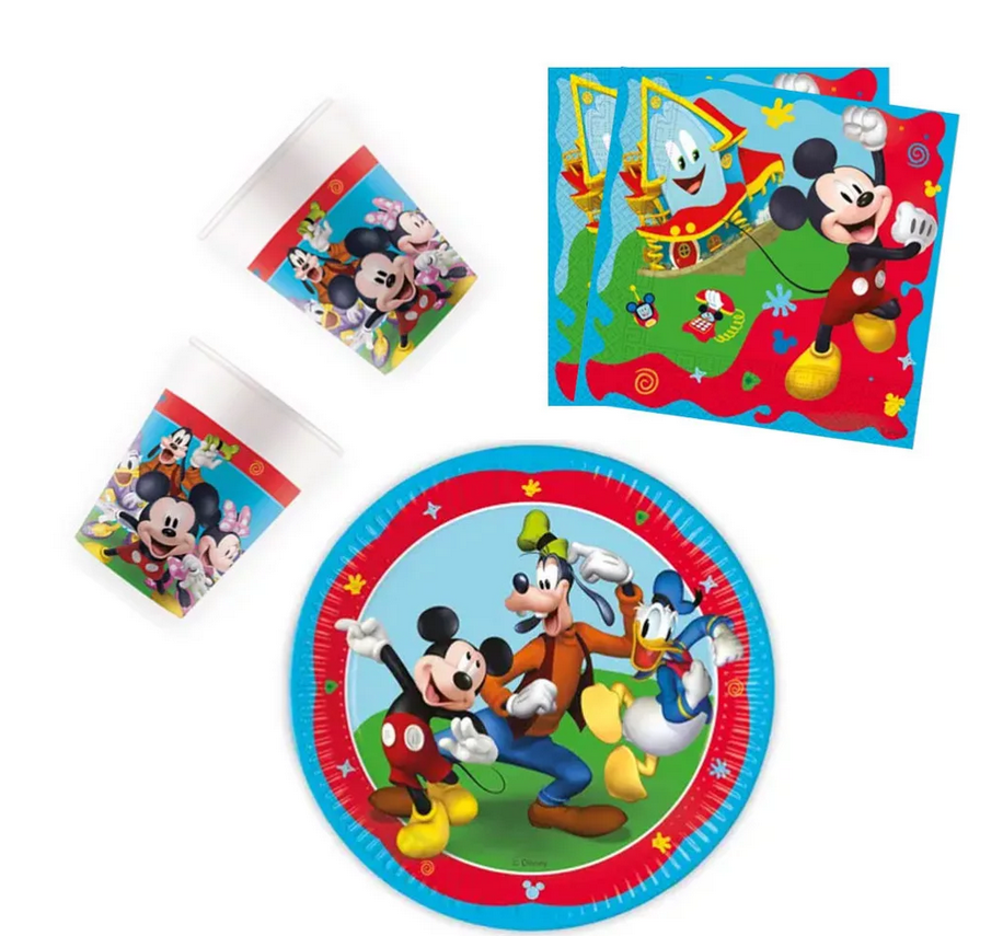 Das ultimative Disney Mickey Partyset 36-teilig für eine komplette Feier