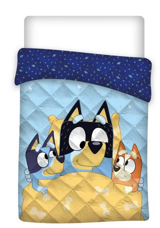 Bluey Sleep gestepptes Bettüberwurf, Steppdecke 140x200cm