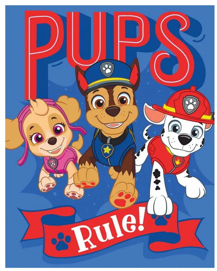 Paw Patrol Polardecke 130 x 170 cm