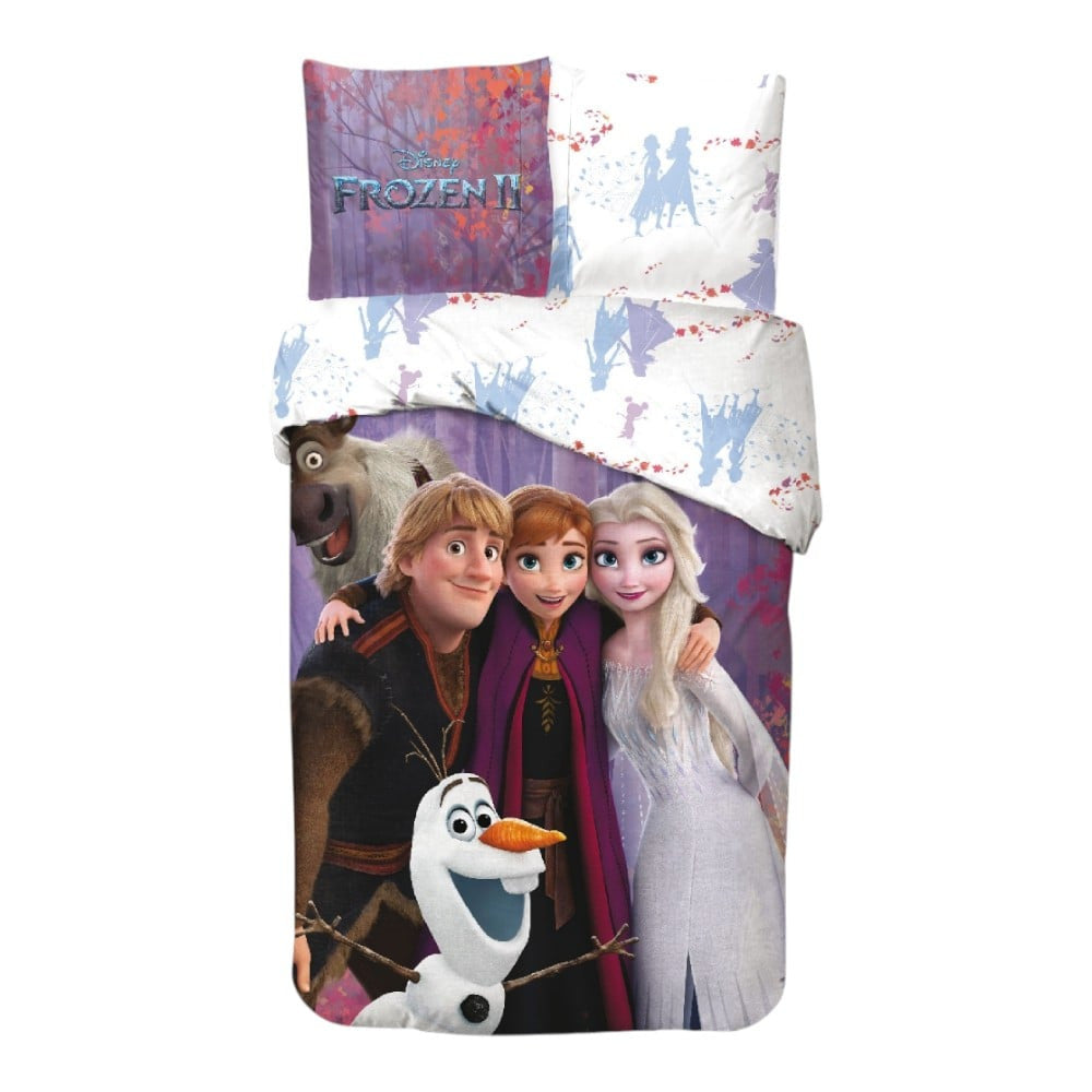 Disney Eiskönigin Magic Team Bettwäsche 140×200cm, 65x65 cm