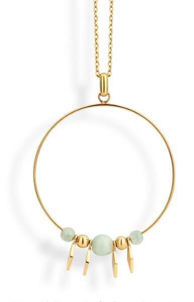 Victoria Perlen Halskette in Goldfarbe