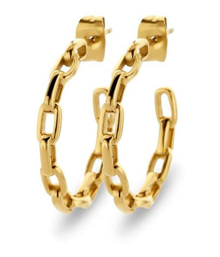 Victoria Ohrringe mit Goldkettendesign