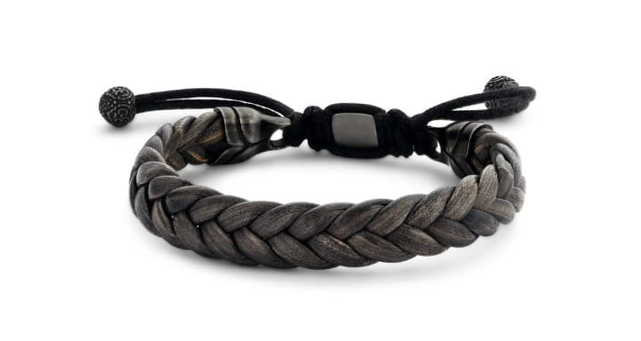 Victoria Herren braunes Lederarmband