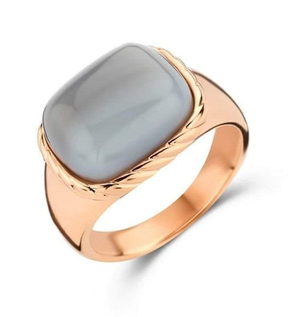 Victoria Rose goldfarbener Steinring